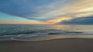3 minutes of peaceful wave sounds, dawn at the beach, Outer Cape Cod