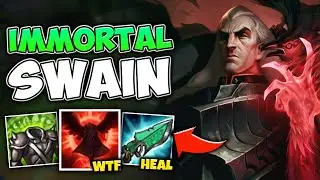 HEAL THROUGH ANYTHING WITH THIS IMMORTAL SWAIN BUILD! (R HEALS 5000 DAMAGE) - League of Legends
