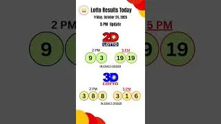 PCSO 2D 3D Lotto Results today 5pm Draw October 24, 2025