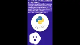 How can I fill out a Python string with spaces? #shorts