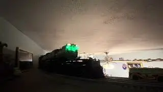 Lionel Vision Line Union Pacific Big Boy 4014 with UP heritage units and Lionel 125 Box Car. 
