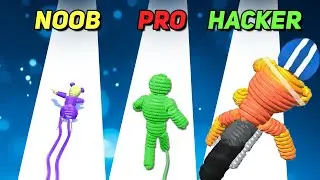 NOOB vs PRO vs HACKER in Rope-Man Run!