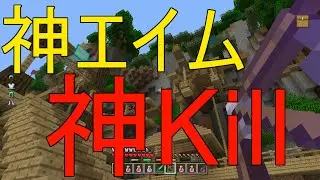 【無双】バトミニで神エイム炸裂！！神キルしてみた！【Minecraft】