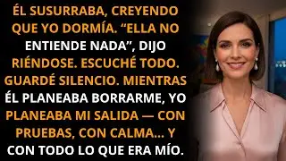 Mientras dormía, lo escuché decir: “Ella no va a entender nada” — y ahí empecé a planear mi silencio