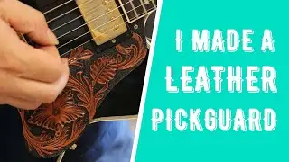 Carving a Gibson Lucille Leather Pickguard | Sheridan Style