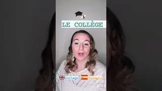 le coll&egrave;ge 🇫🇷 college 🇬🇧 colegio 🇪🇸 pronunciation in French for beginners CEFR  A1 #frenchspeaking