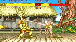 Street Fighter II (#07 Дхалсим против Бланки) [АРКАДА] #2186 Геймплей