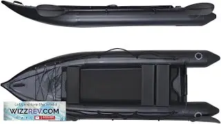 2 Person Inflatable Durable Fishing Kayak Armoured PVC Watercraft with Motor Mount