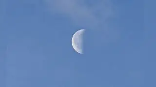 The third quarter moon and wanning crescent moon of March 2025.