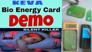 DEMO OF KEVA BIO ENERGY CARD WITH RADIATION TESTER