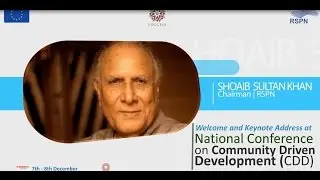 Mr. Shoaib Sultan Khan's speech during National CDD Conference