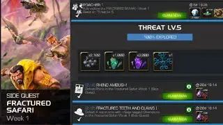 Fractured Safari Week 1 Threat Lvl.5 Side Quest - Marvel Contest of Champions 