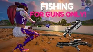 Can You Win Fortnite Only By Fishing Up Weapons?! PVE!!!!!!!!!!