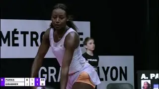 Aylcia Parks wins 🇺🇸🎉🎈🎊❤️ Live Tennis Coverage WTA Lyons