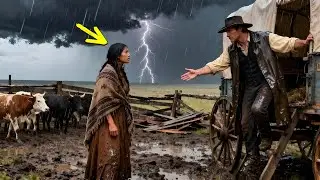 Donna indiana tremava nella tempesta - Finché un contadino non l'ha vista e ha detto 