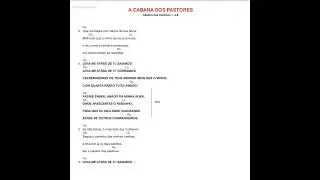 A cabana dos pastores - Neocatecumenato