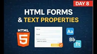 Live Class 8 HTML Form and Text Properties #mernstack #coding