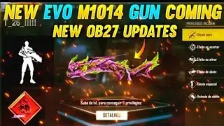 After OB27 update upcoming Evo M1014 Gun skin and New Royals by Raju gaming_yt free fire telugu....!