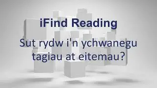 iFind Reading - Sut rydw i'n ychwanegu tagiau at eitemau?