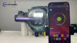 Aftermarket Headlights for Ford Bronco Performance on App Control Colorful Lights