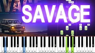 Nik Reich - Savage | Synthesia Piano Tutorial
