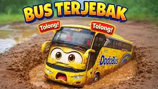 Bis Lucu Terjebak, Tolongg❗🚌😮- Lagu Roda Roda Bis Terbaru | Lagu Anak Roda Roda Berputar Edukatif