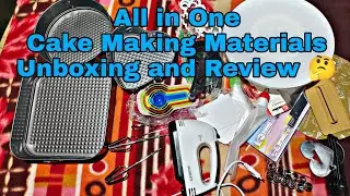 All in One Cake Making Materials Unboxing and Review 🤔😯