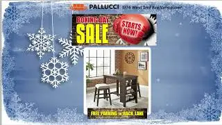 Pallucci&rsquo;s Boxing Day Sale is Early - Sofas, Sectionals,  Dining Tables, Coffee Tables and More!