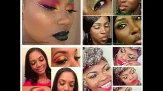 RED, GREEN and GOLD MAKEUP COLLAB feat. Welcome2DivasWorld, Jamaican Makeup Artist & Holmique