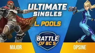 Major (Ganondorf) vs Opsine (Zero Suit Samus) - Ultimate Singles Losers Pools - Battle of BC 5