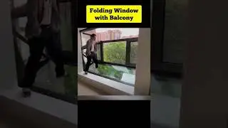 Folding Window with Balcony #aluminium  #shorts #balcony