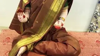 बसलेल्या गौरींना साडी नेसवण्याच्या ३ पद्धती