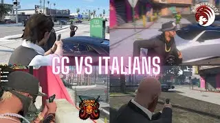 GG vs Italians (3v5) starts at Southside clothing store (Multi POV) | NoPixel