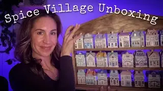 ASMR | Unboxing the Entire Lenox Spice Village  ✨ Organizing & Displaying the Collection 🏠💕 