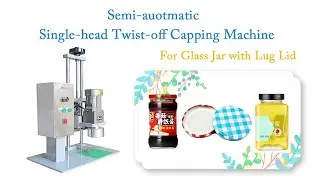 Semi-auotmatic Single Head Twist-off Glass Jars Capping Machine