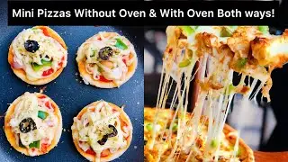 Pizza WITHOUT OVEN - Easy Pizza Recipe - Mini Pan Pizzas
