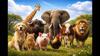 Cute Animal World 🌍 | Colorful 3D Animal Animation | ZiSu Fun World Turtle, Dog, Cat, Pig, Chicken..