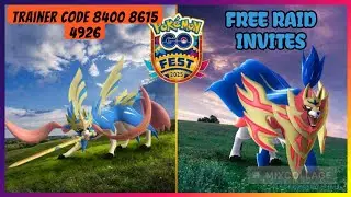 Live 🔴  Zacian and Zamazenta raid invites free.Trainer code 8400 8615 4926