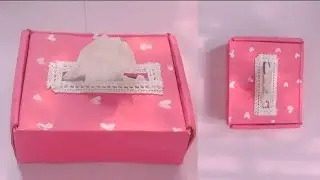 Diy Pretty Tissue box🩷✨🌸 | Waste phone box craft |