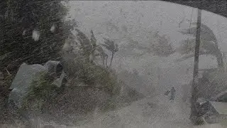 SUPER CRAZY RAIN ! THE MOST EXTREME MONSTER HURRICANE HIT VILLAGE LIFE IN ASIA 🥶