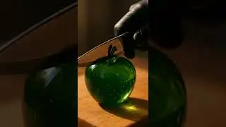 satisfying apple cutting!