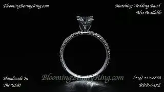 BBR 647E Diamond Engagement Ring By Blooming Beauty Ring Company