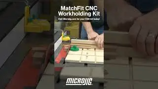 MatchFit CNC Workholding Kit! Visit Microjig.com today! #cnc #woodworking #shorts