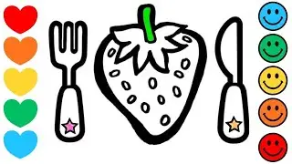 How to Draw A Strawberry | Rainbow Strawberry Drawing 🍓🌈✨ | Step by Step Art Tutorial