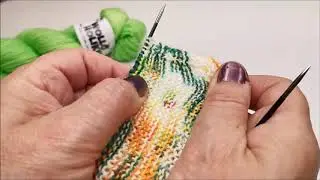 Osteuropäisch stricken   glatt rechts und links