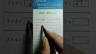 Performing stop-watch Drill in Multiplication  @MathMarrow