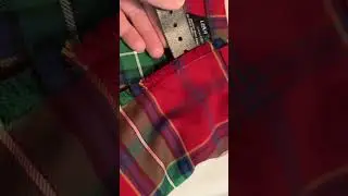 Kilt Repair Part 2 #celtic #kilt #culture #sewing #worldwide #red #tartan