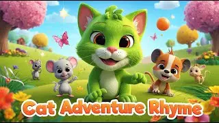 Green Cat Adventure Song for Kids | Fun Nursery Rhyme For Kids & Toddlers