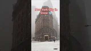 New York City in Snow ❄️ The Most Beautiful Winter Walk #newyorkcity #snow #usa