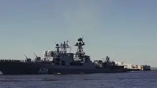 День ВМФ в Кронштадте в 2020 году. Репетиция парада кораблей 17 июля 2020 года.